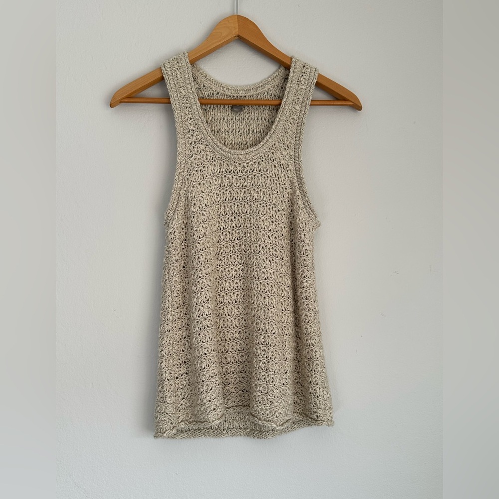 Aerie Women's Cream Knit Tank Top